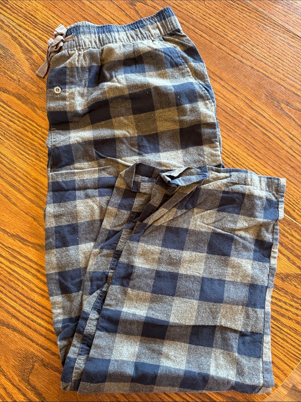 Goodfellow & Co Navy and Gray Plaid Lounge Pants